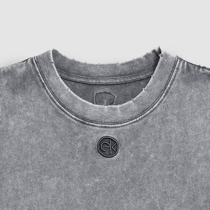 EK Raw Singlet Washed Grey