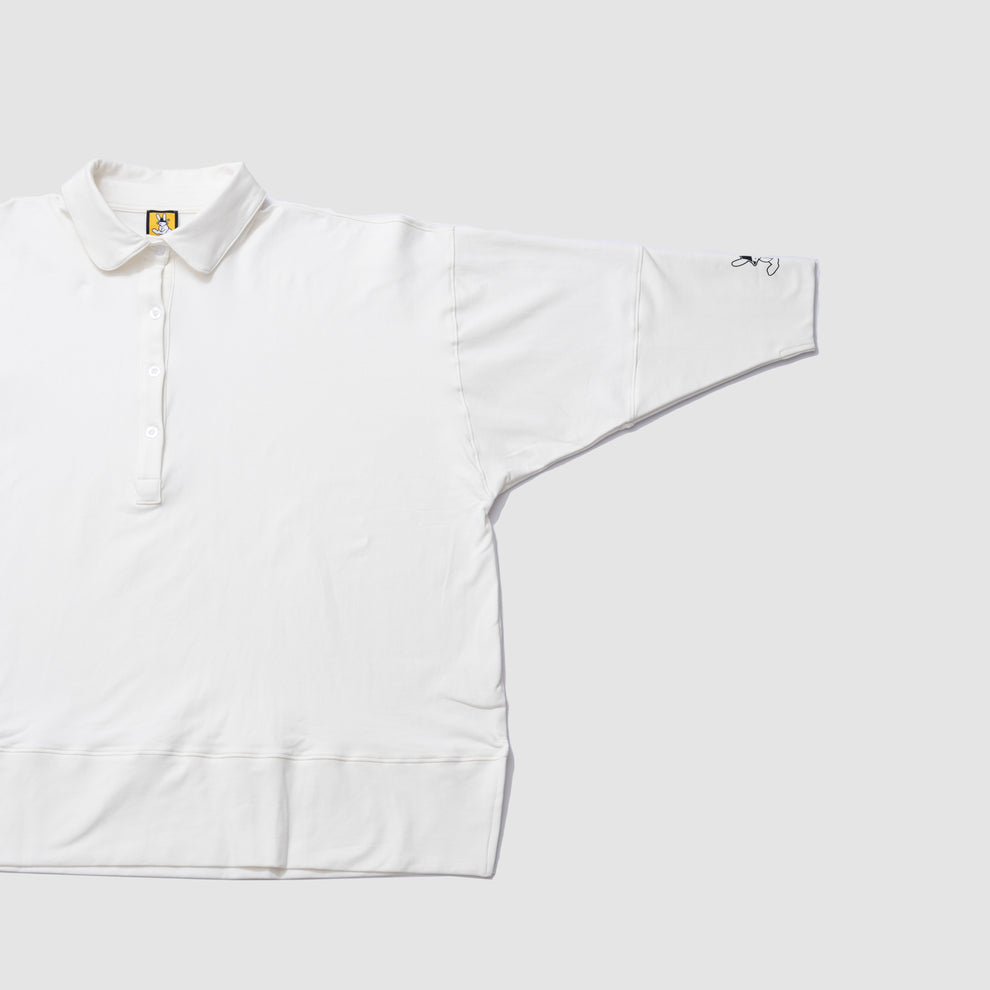 Collar Long Sleeve Shirt White
