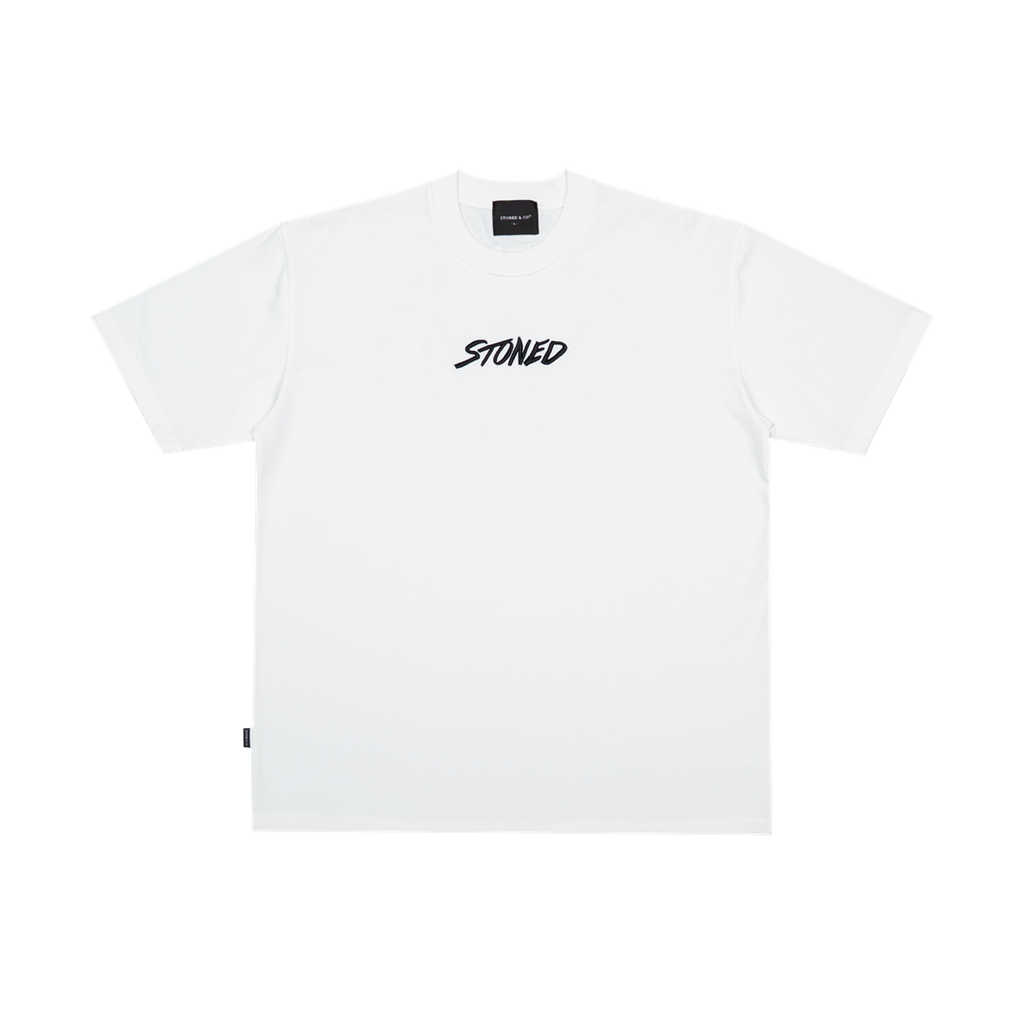 STONED & CO WBB25 : Emblem Tee White