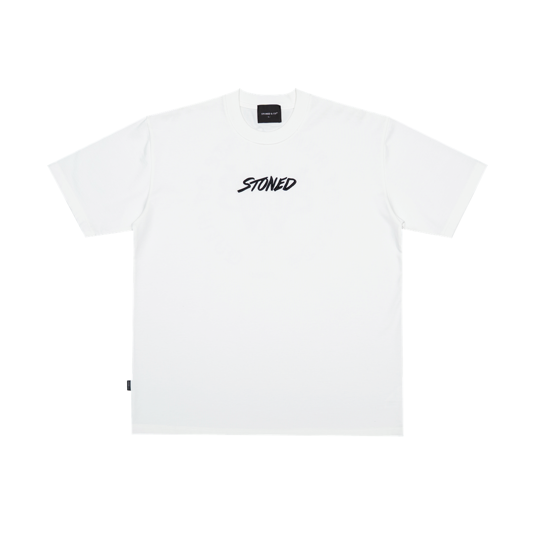 STONED & CO WBB25 : Emblem Tee White