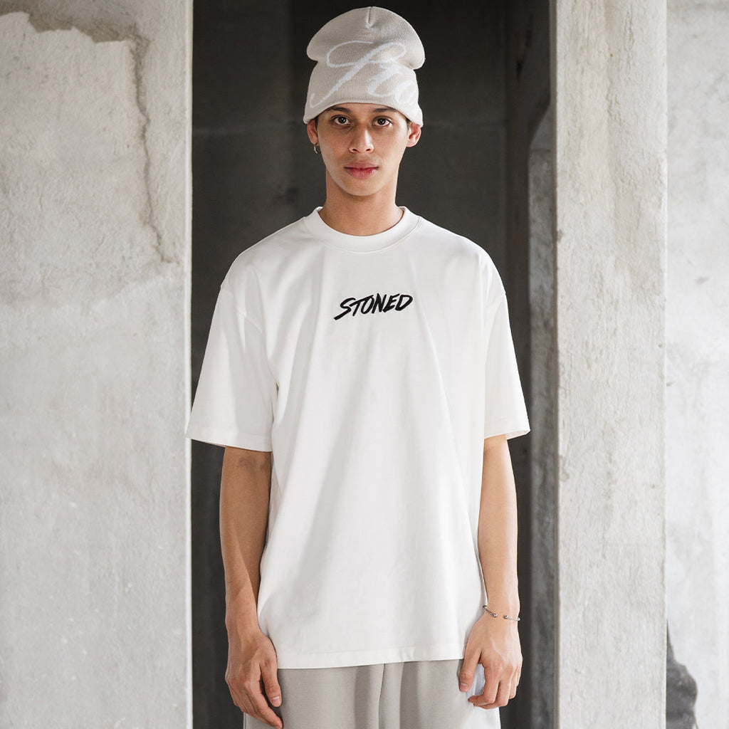 STONED & CO WBB25 : Emblem Tee White