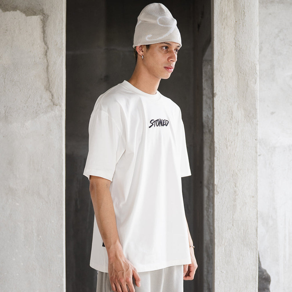 STONED & CO WBB25 : Emblem Tee White