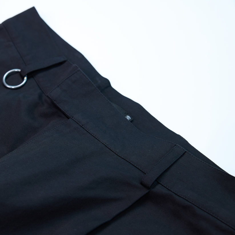 SS25 Sanctioned Wide Trousers Black
