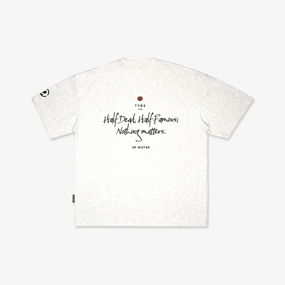 NM Florent Slub Tee - Light Grey