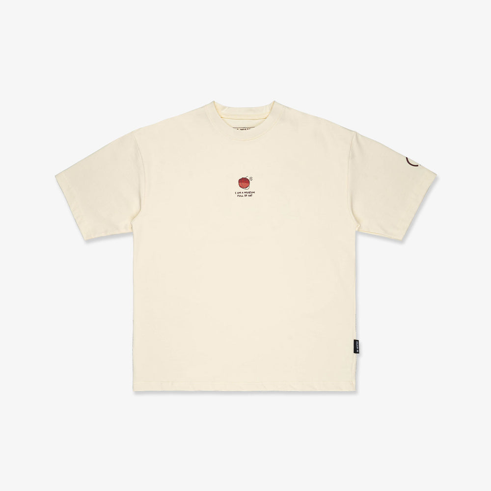 Full Of Art Broad Tee - Cream Yellow