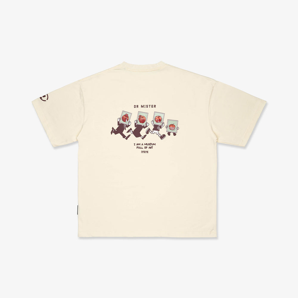 Full Of Art Broad Tee - Cream Yellow