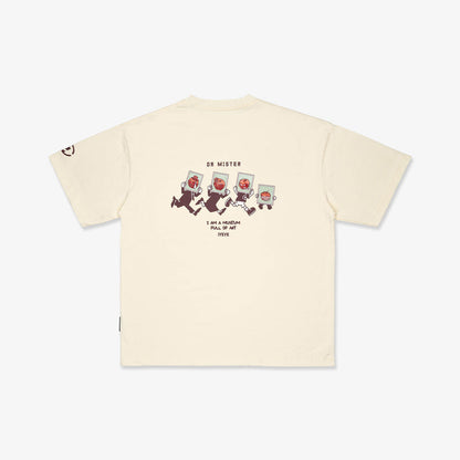 Full Of Art Broad Tee - Cream Yellow