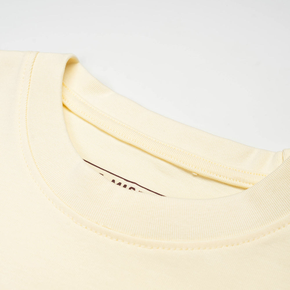 Full Of Art Broad Tee - Cream Yellow