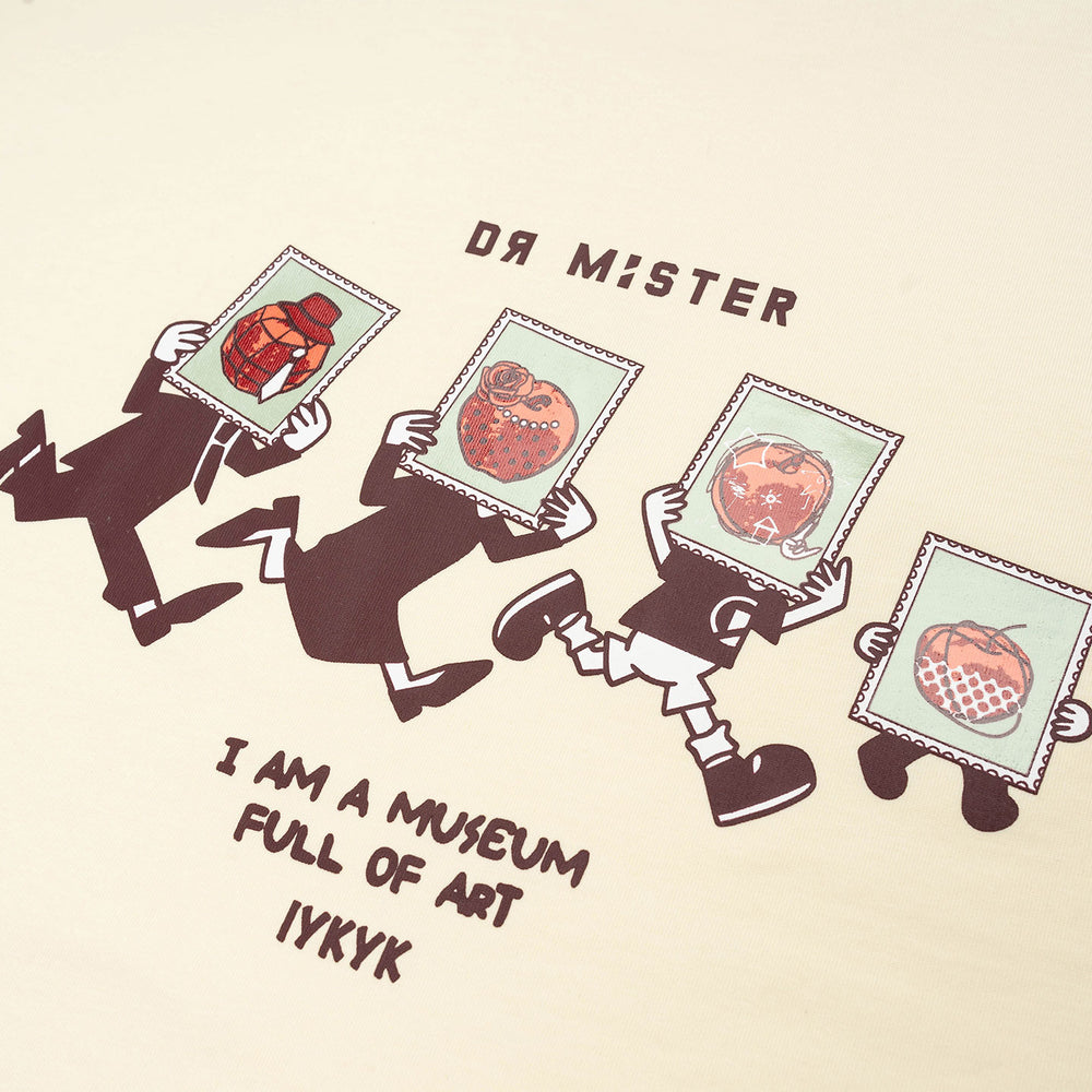 Full Of Art Broad Tee - Cream Yellow