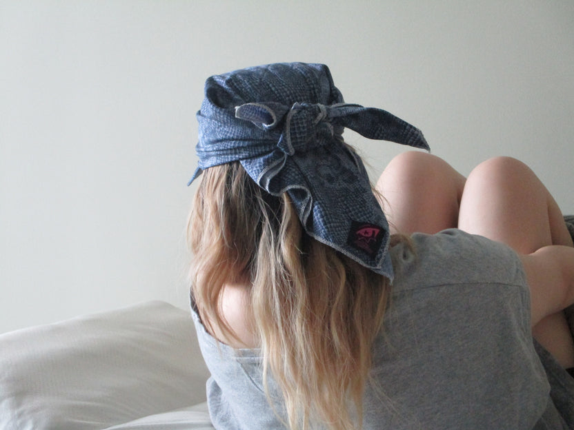 Snake Skin Scarf Hat