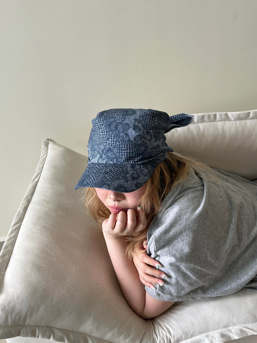 Snake Skin Scarf Hat