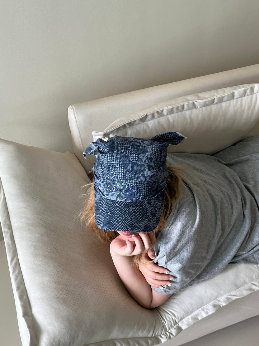 Snake Skin Scarf Hat