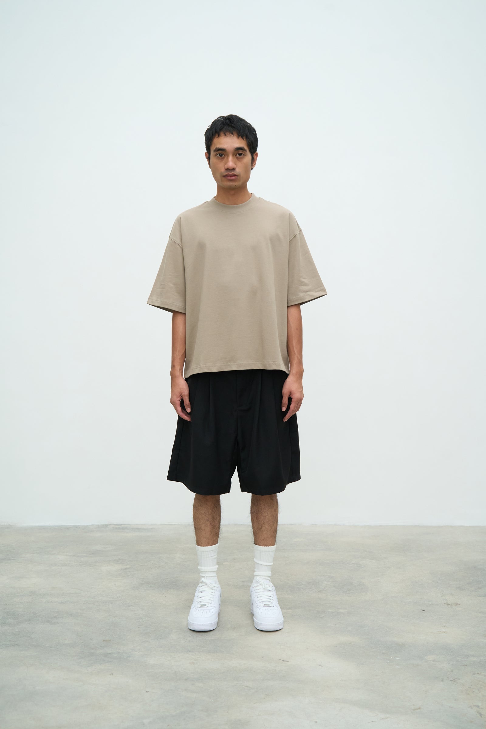 Essential Crop Tee - Sand