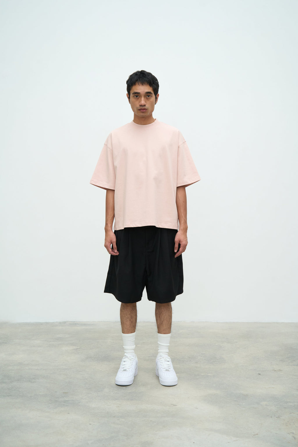 ESSENTIAL CROP TEE - BLUSH PINK