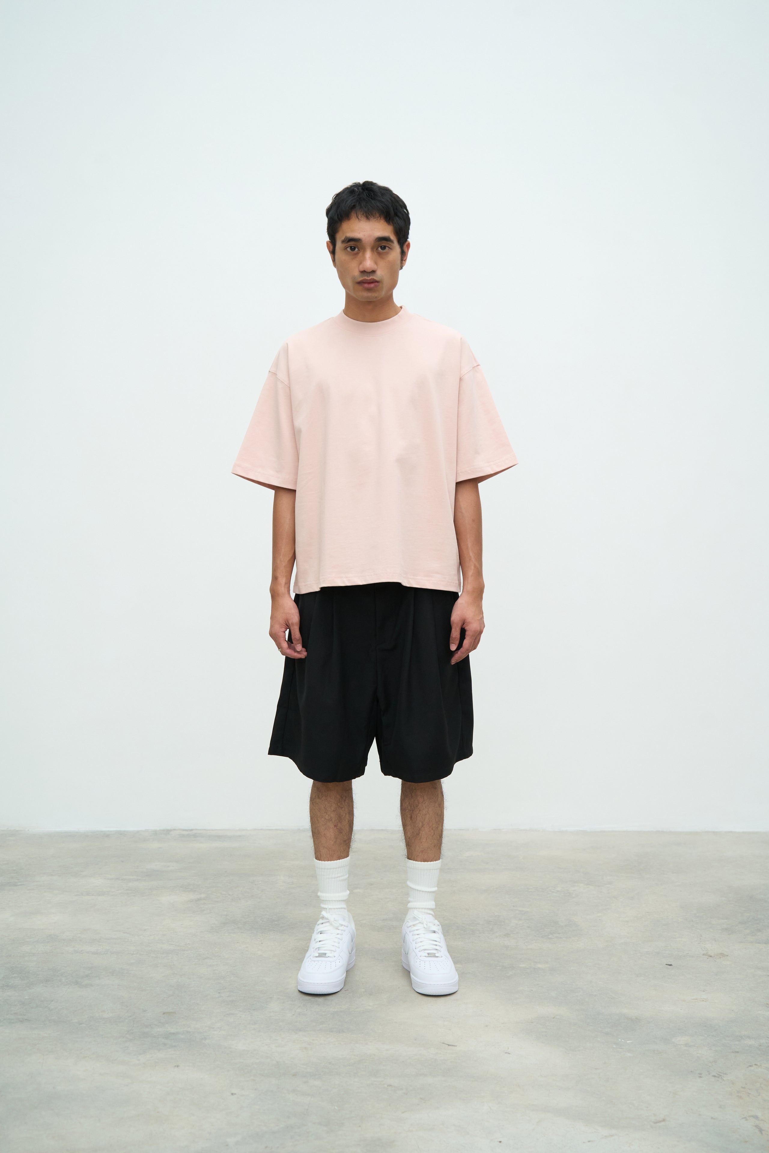 ESSENTIAL CROP TEE - BLUSH PINK