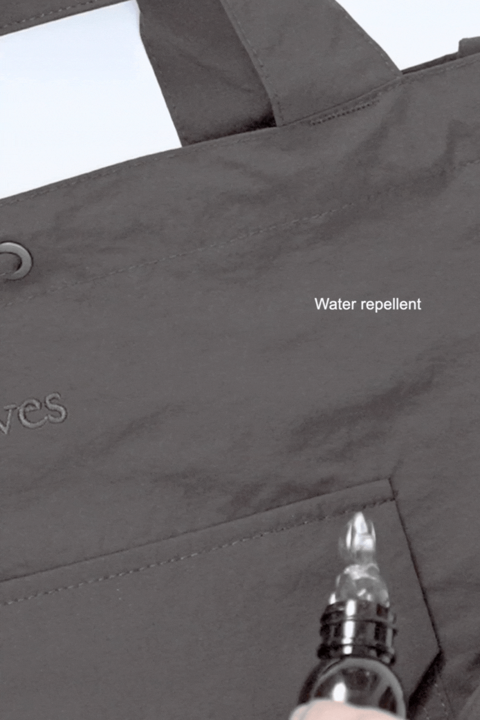 Small Nylon Cushion Pouch (Off White)