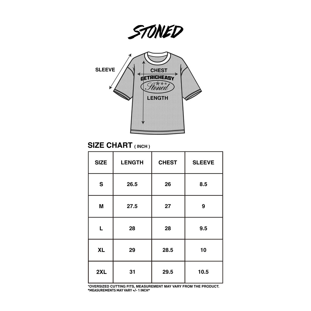 Stoned x GRE : Mesh Jersey White