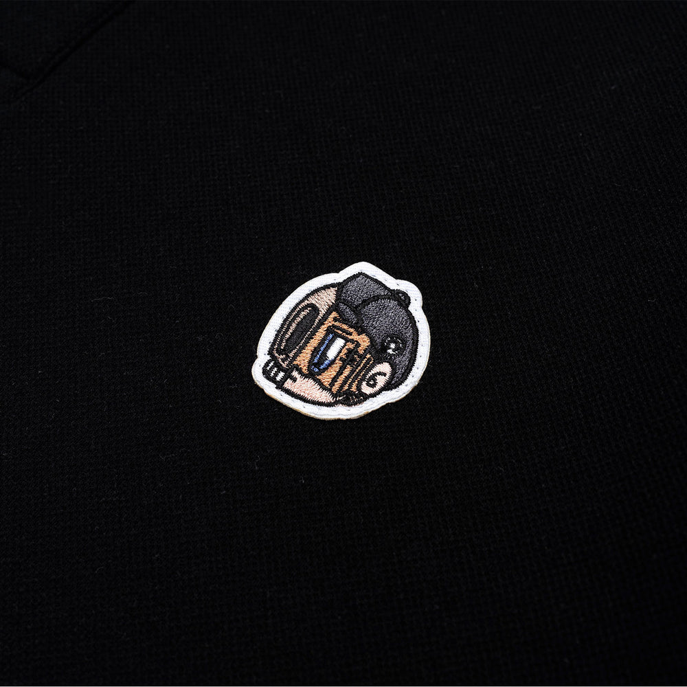 HDHF Patched Polo Tee - Black