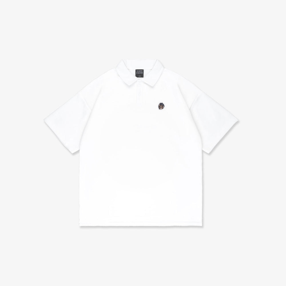 HDHF Patched Polo Tee - White