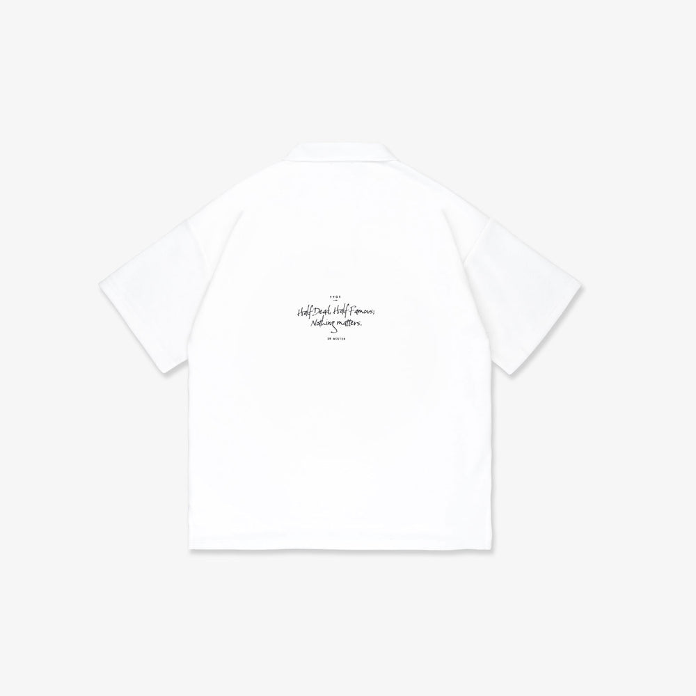 HDHF Patched Polo Tee - White