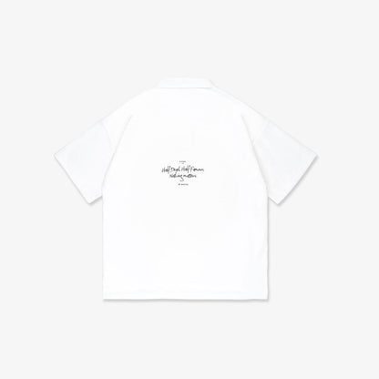 HDHF Patched Polo Tee - White