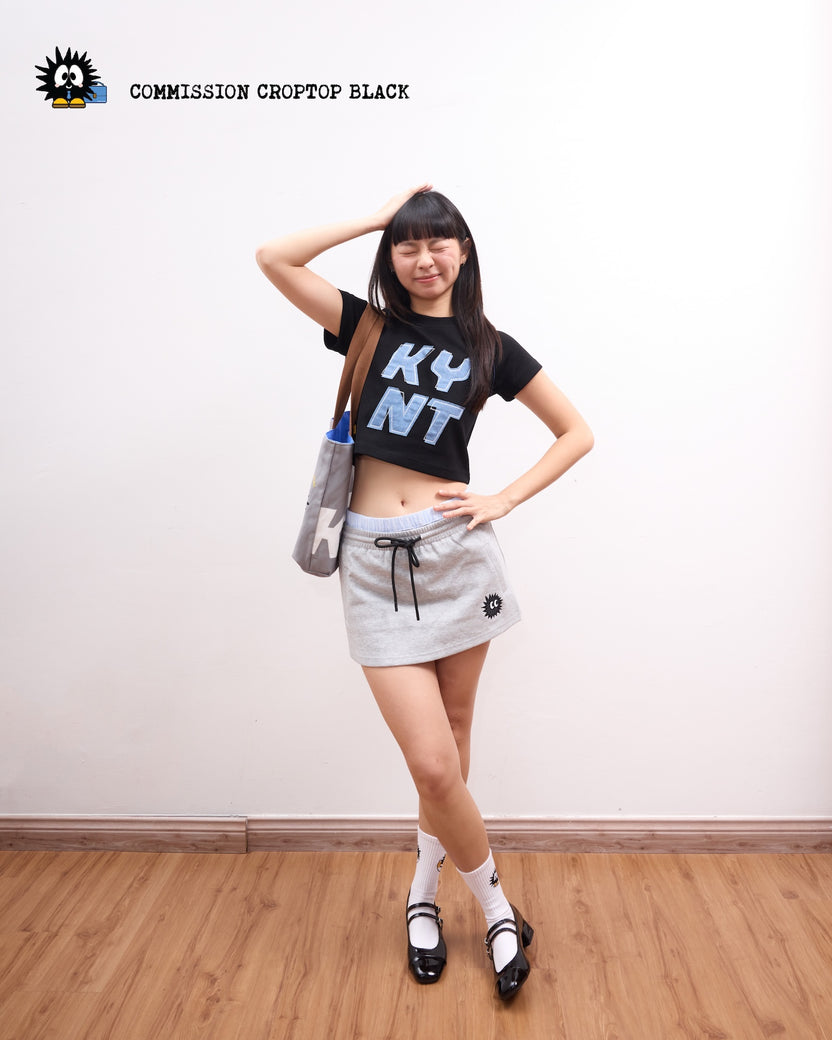 Commission Crop Top Black