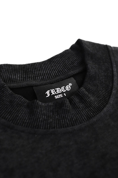 BATTLE DRAGON WASHED BLACK TEE