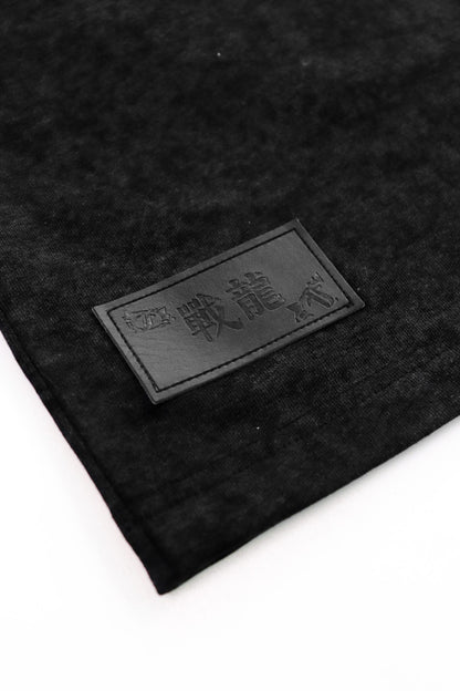 BATTLE DRAGON WASHED BLACK TEE