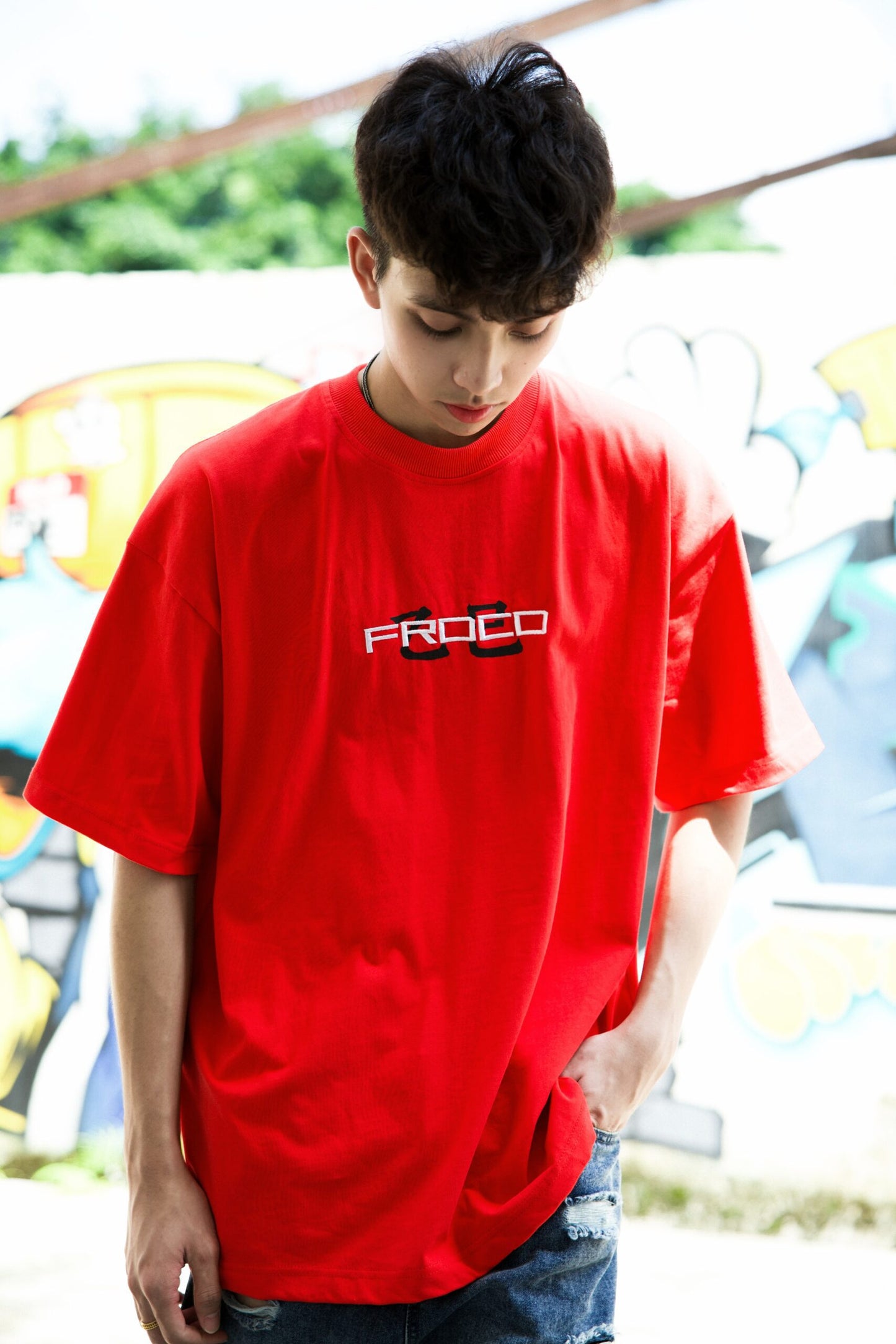 SNAKE EMP ESSENTIAL RED TEE