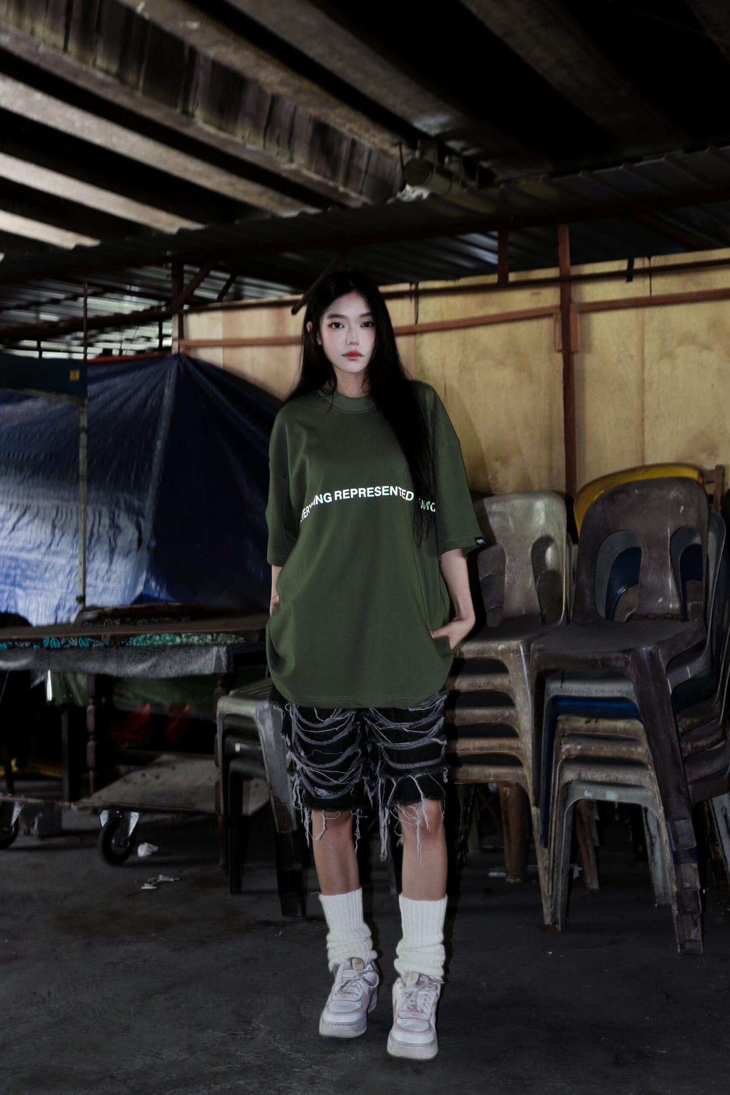 SS25 RAINBOW ESSENTIAL ARMY TEE