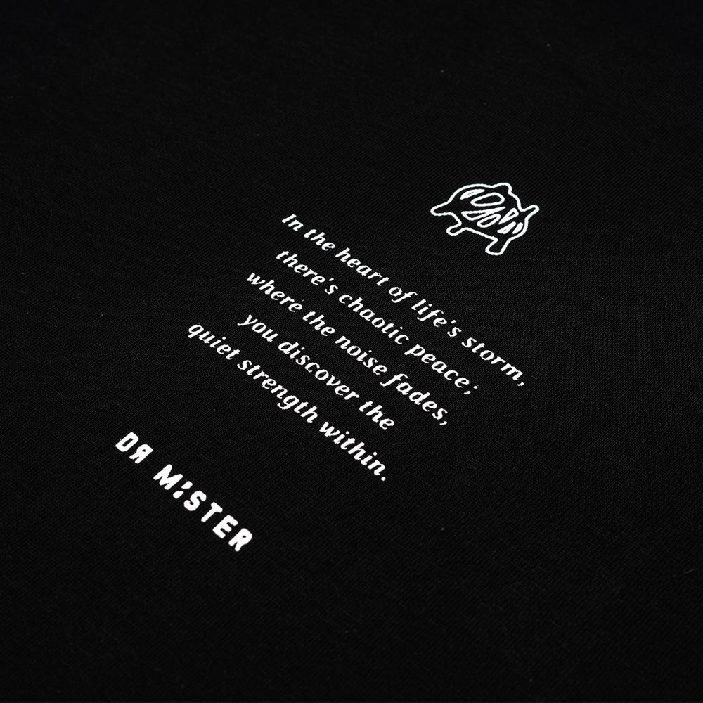 Initials Chaotic Peace L-Broad Tee - Black