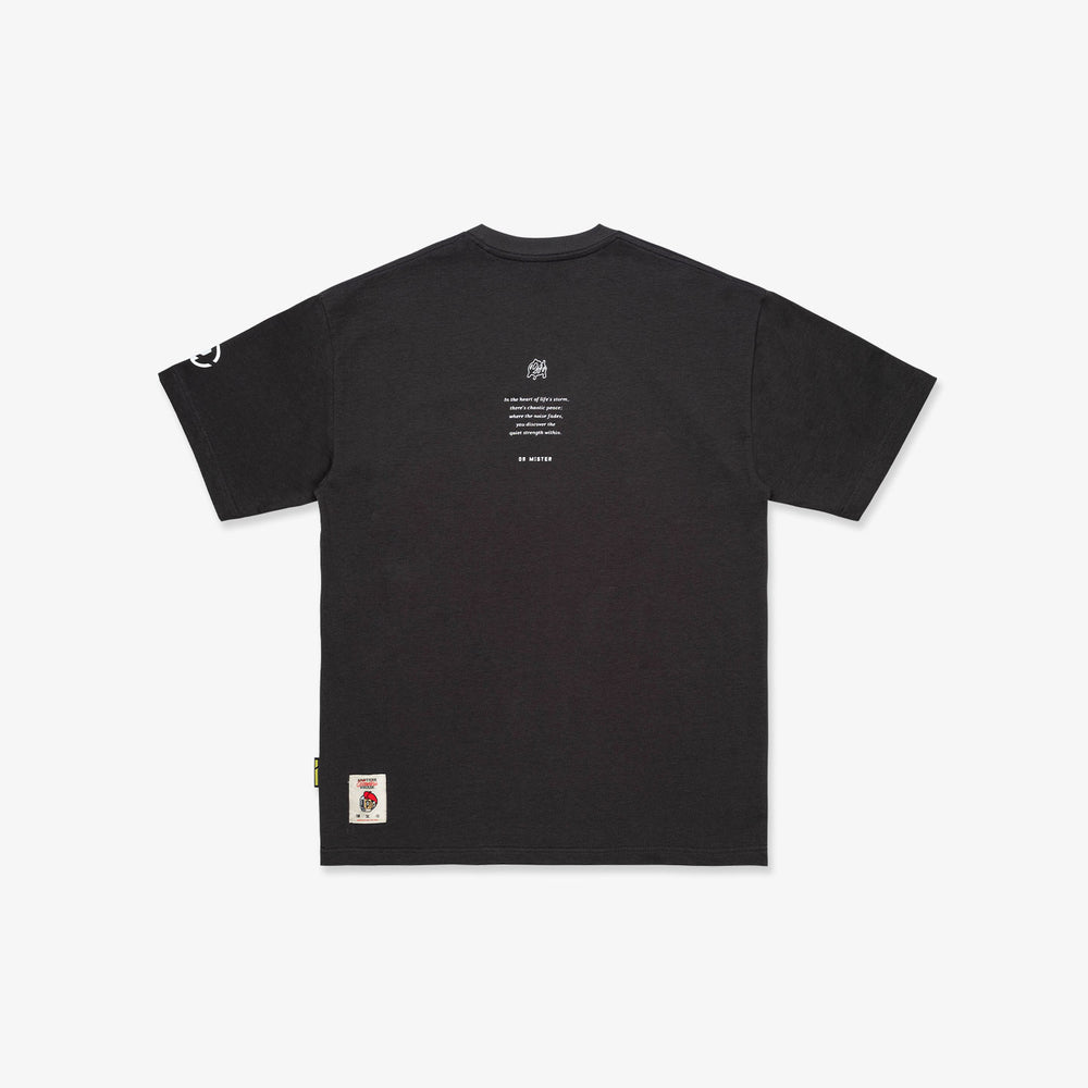 Initials Chaotic Peace L-Broad Tee - Grey