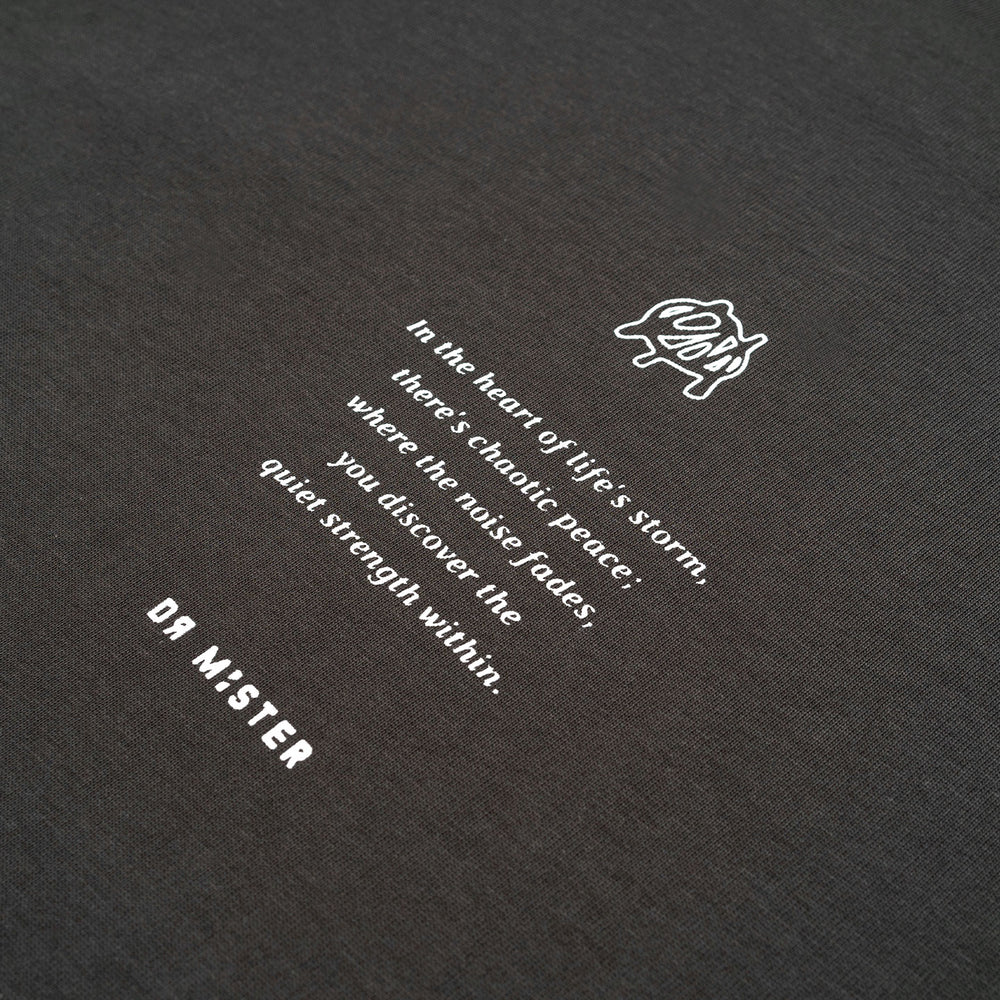 Initials Chaotic Peace L-Broad Tee - Grey