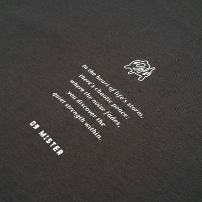 Initials Chaotic Peace L-Broad Tee - Grey
