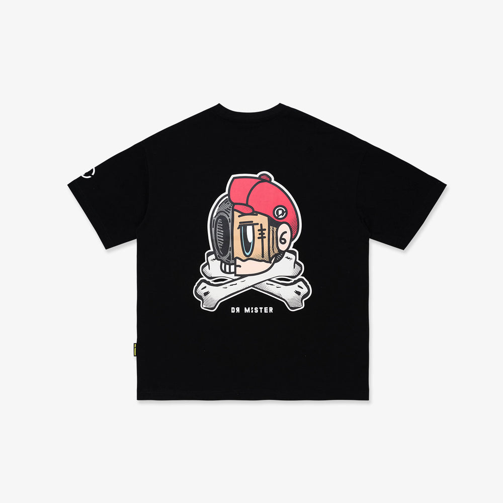 HDHF Jolly Roger Broad Tee - Black