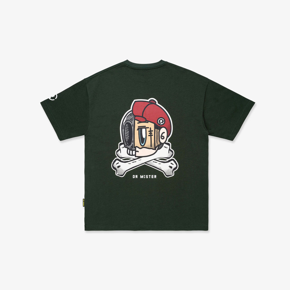 HDHF Jolly Roger Broad Tee - Sacramento Green