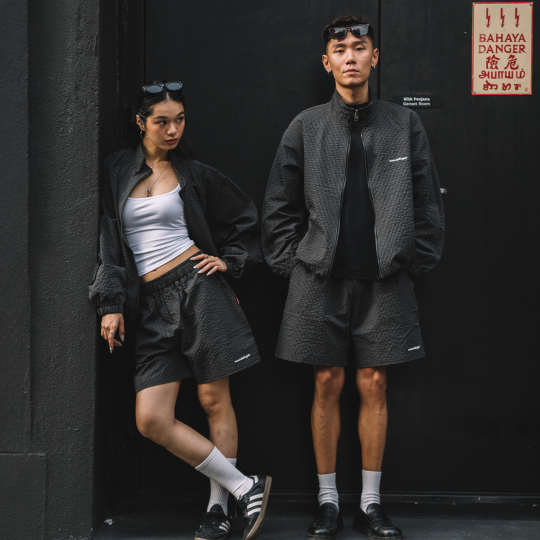 MOMO Checkered Track Shorts