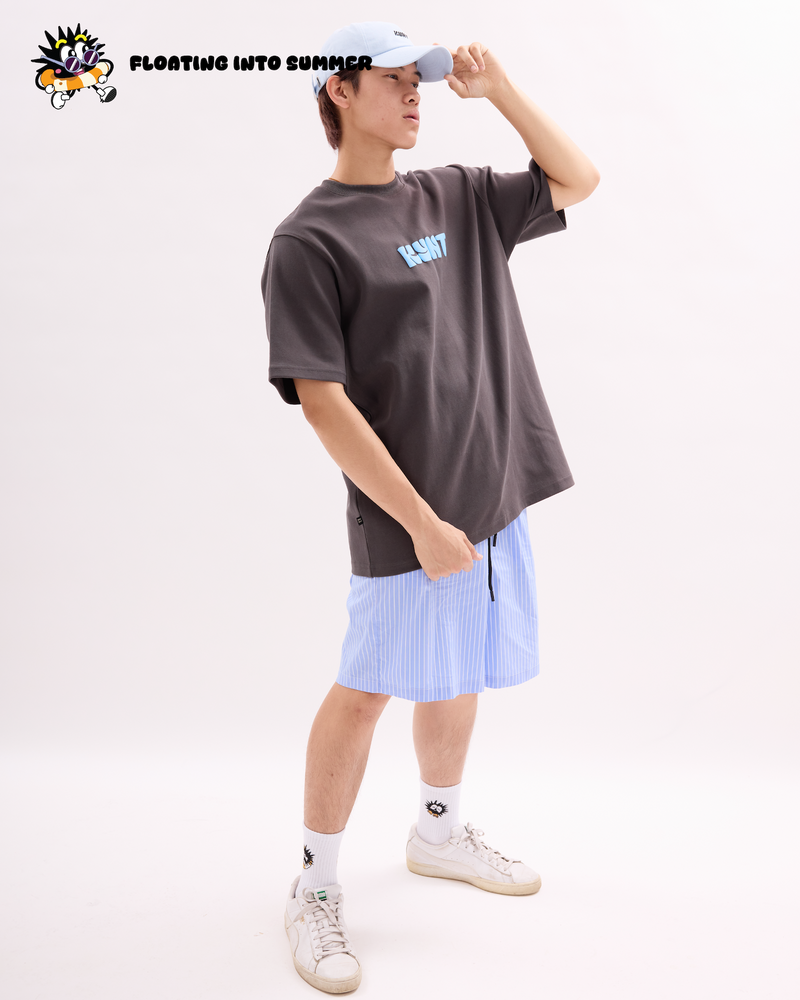 Floting Into Summer Tee Grey