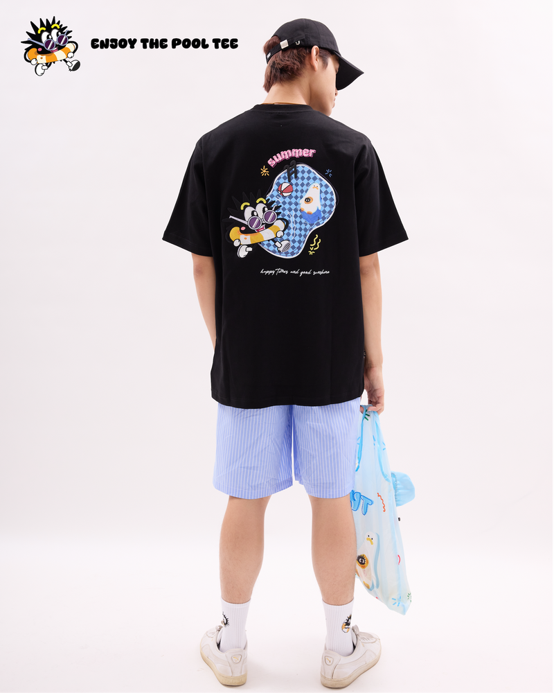 Enjoy The Pool Tee Black