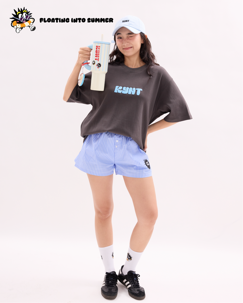 Floting Into Summer Tee Grey