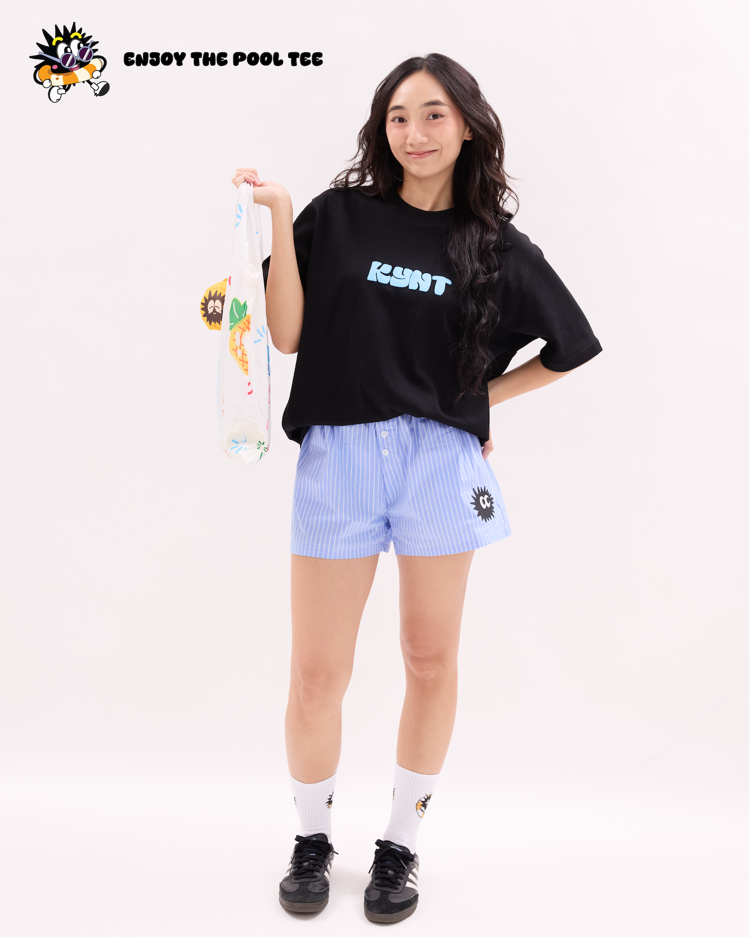 Enjoy The Pool Tee Black