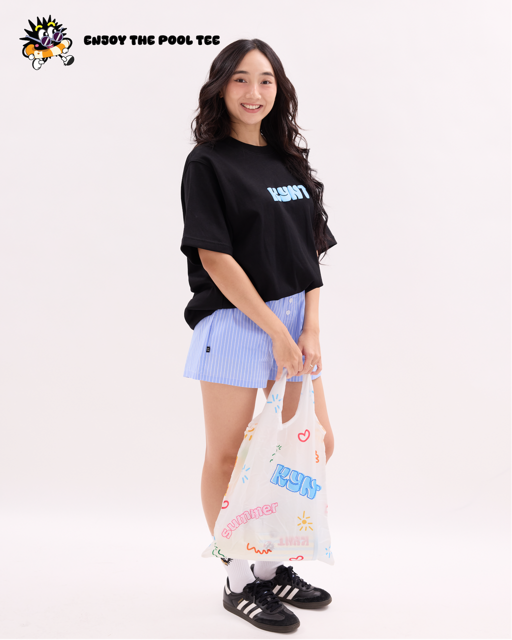 Enjoy The Pool Tee Black