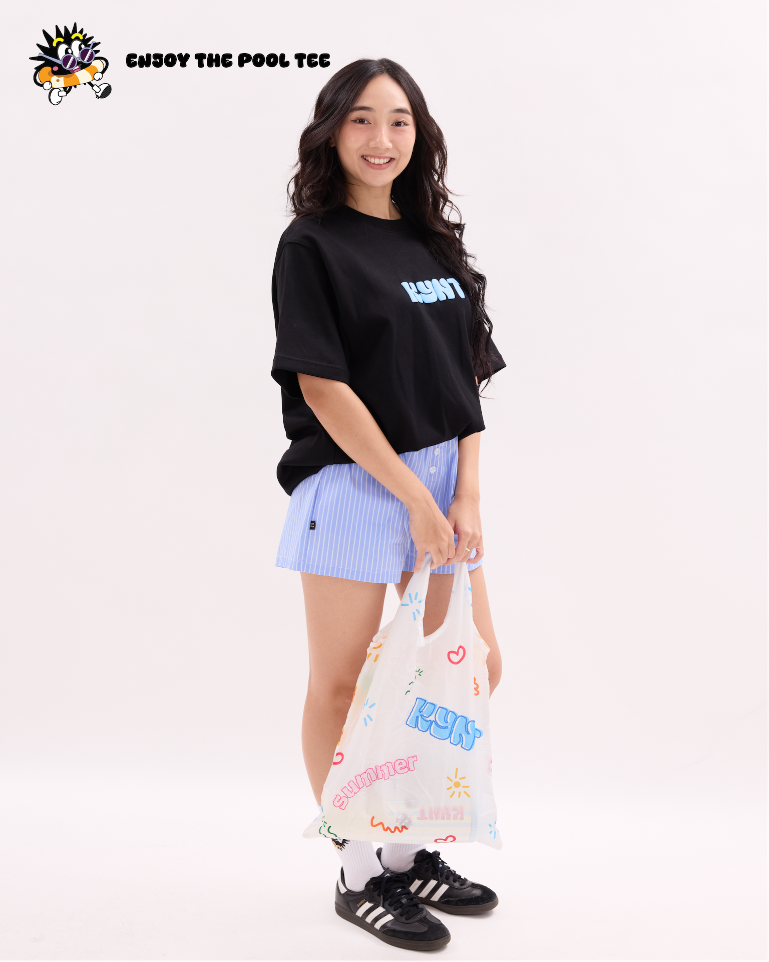 Enjoy The Pool Tee Black