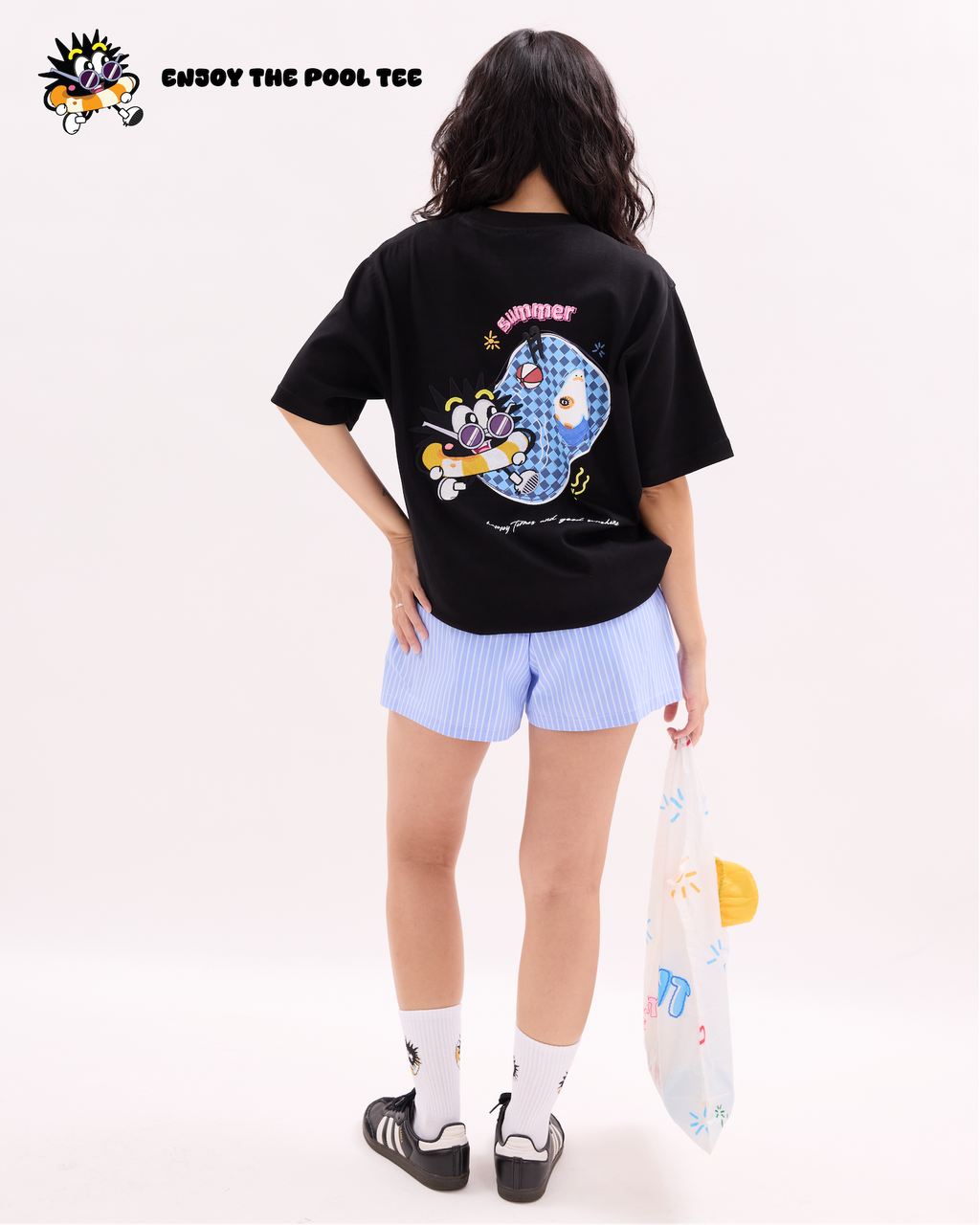 Enjoy The Pool Tee Black