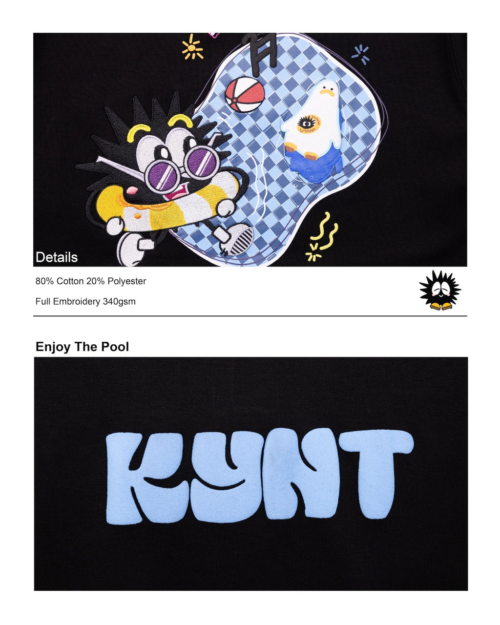 Enjoy The Pool Tee Black