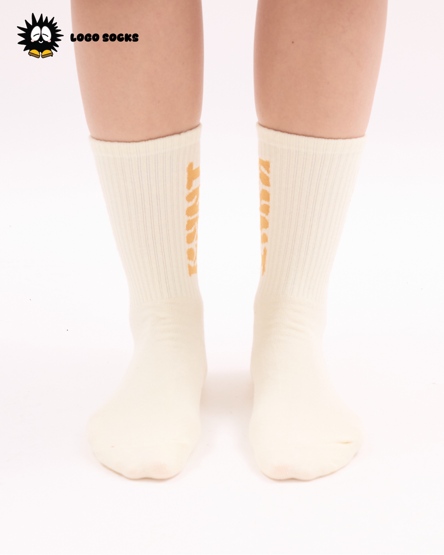 Logo Socks Beige