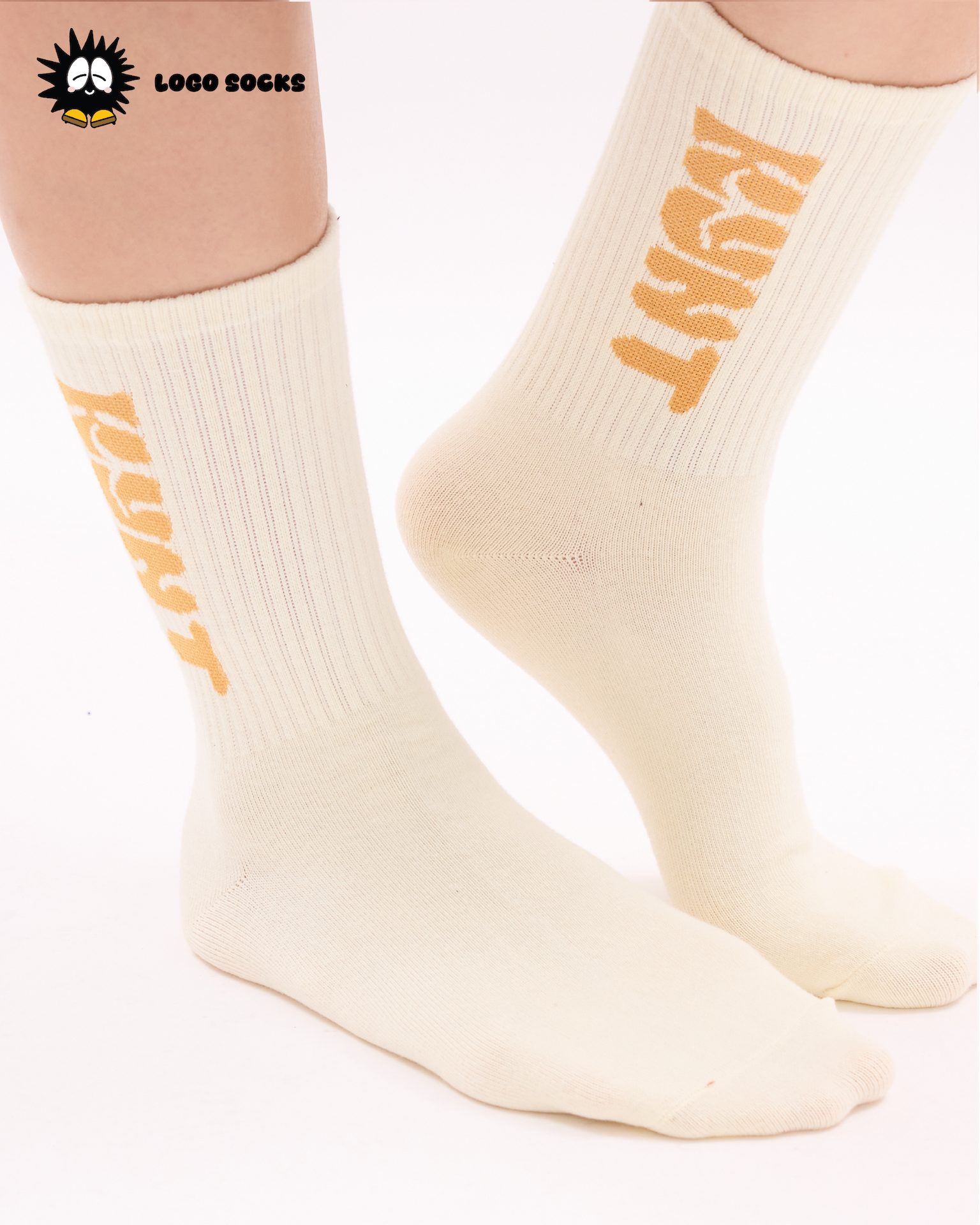 Logo Socks Beige