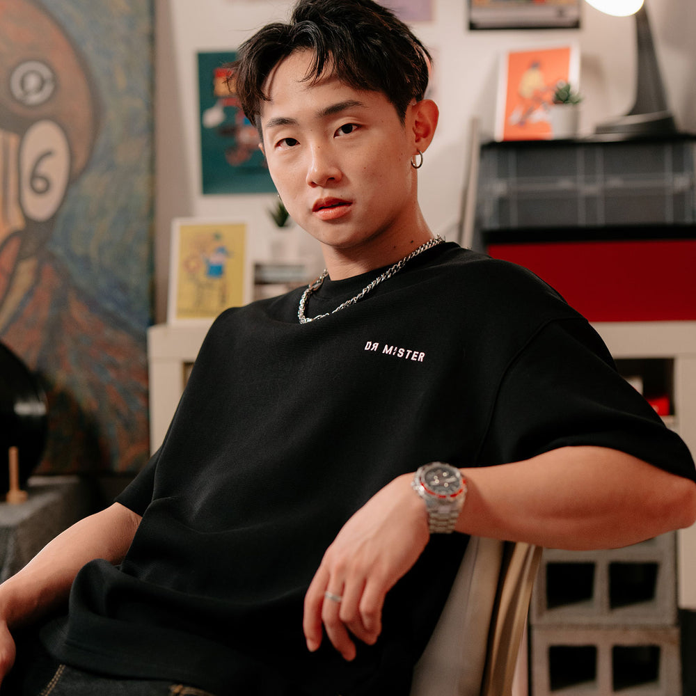 Genesis Grained Tee - Black