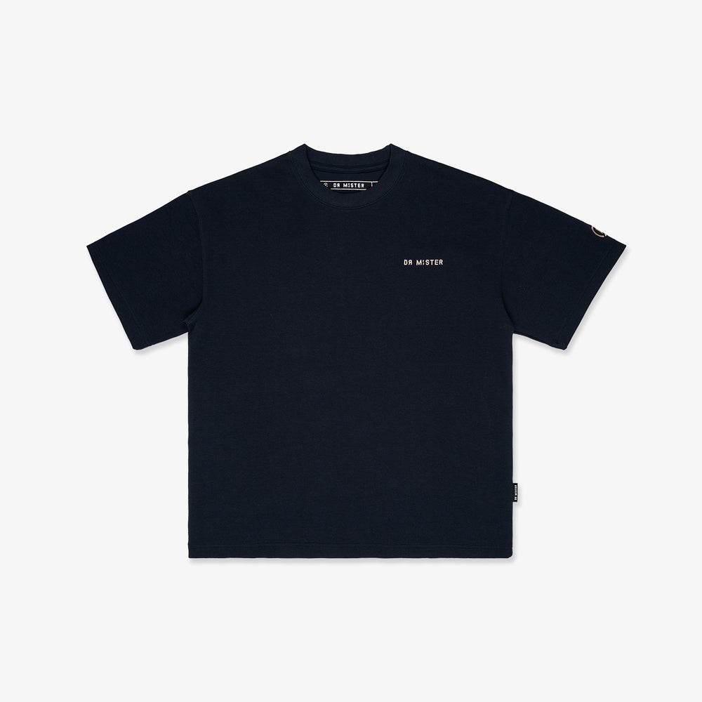 Genesis Grained Tee - Deep Blue