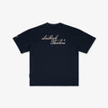 Genesis Grained Tee - Deep Blue